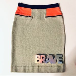 French connection color block pencil skirt